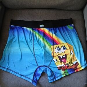SpongeBob SquarePants Men's Blue Boxer Briefs